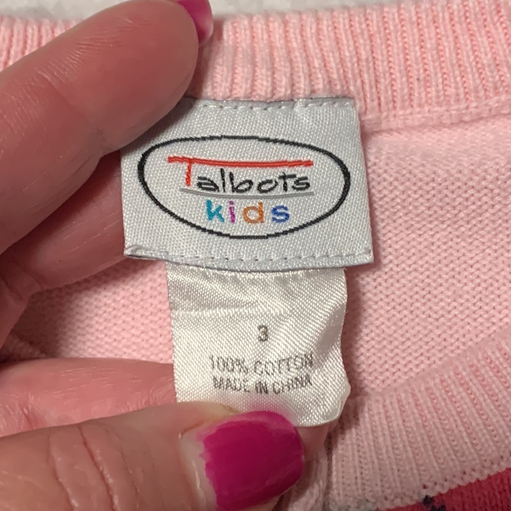 Talbots Kids Little Girls Cardigan, GUC, Size 3 - Picture 2 of 5